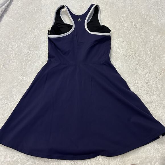 Women’s Tennis Dress Navy Sz XS Preppy Country Club Athleisure Luxe Summer - Picture 2 of 5